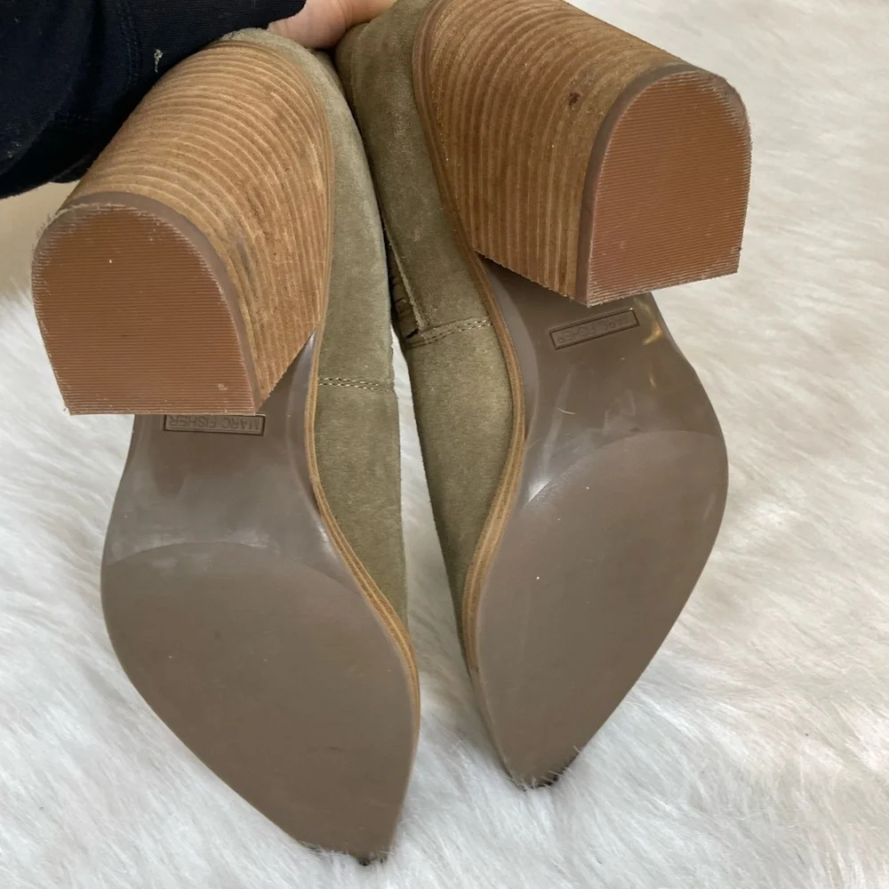 Marc Fisher Women's Suede Ankle Boots - Tan